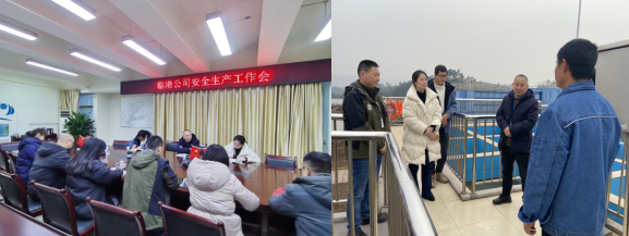 集團公司黨委委員、副總經(jīng)理劉林到臨港公司開展“元旦”節(jié)前安全生產(chǎn)檢查工作