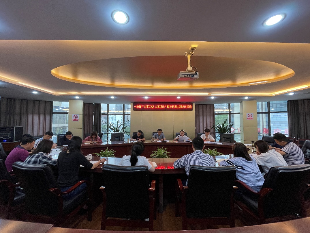 公司一支部召開“以案為鑒，以案促改” 警示教育主題黨日活動